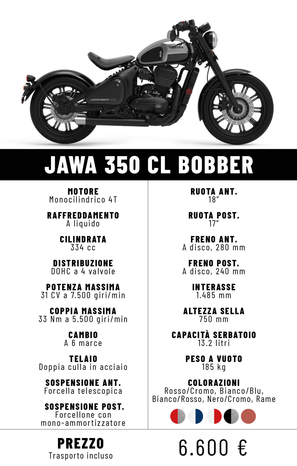 Foto per l articolo JAWA 350 CL Bobber